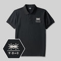 Magnetic Spider Geek Embroidered Polo Shirt