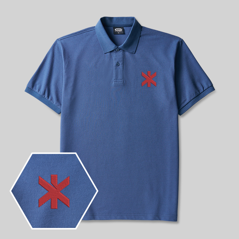 2077 Trauma Team Geek Embroidered Polo Shirt