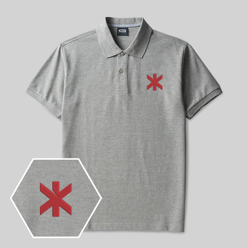 2077 Trauma Team Geek Embroidered Polo Shirt