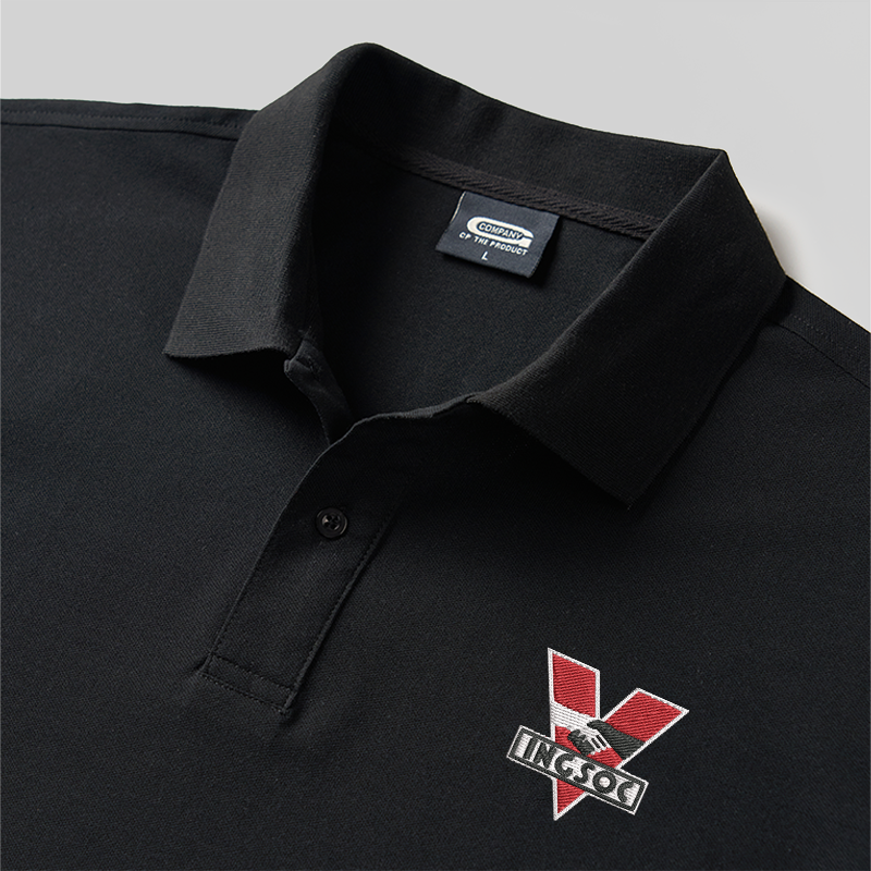 1984 INGSOC Geek Embroidered Polo Shirt