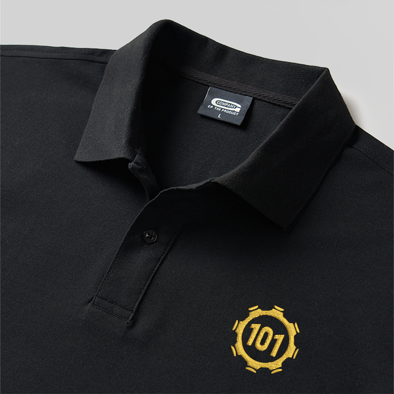 Shelter 101 Geek Embroidered Polo Shirt