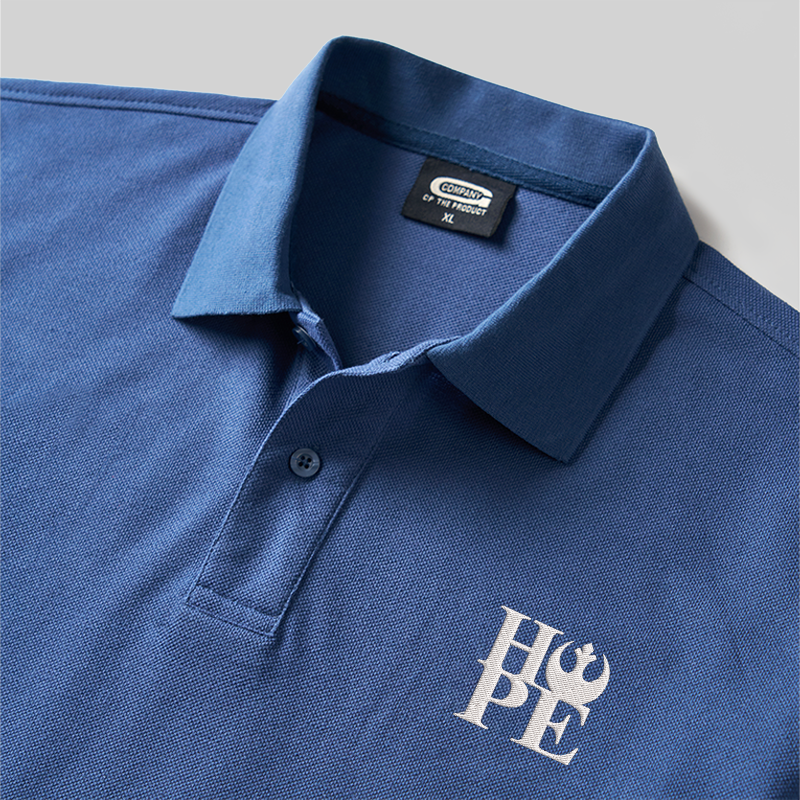 Hope Geek Embroidered Polo Shirt