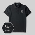 Newton’s Push Geek Embroidered Polo Shirt