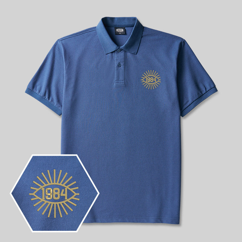 1984 Geek Embroidered Polo Shirt