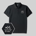 Mass to Energy Geek Embroidered Polo Shirt