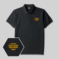 Alien Space Freighter Geek Embroidered Polo Shirt