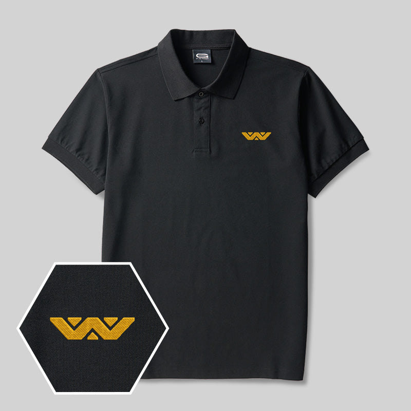 Weyland Corp Geek Embroidered Polo Shirt