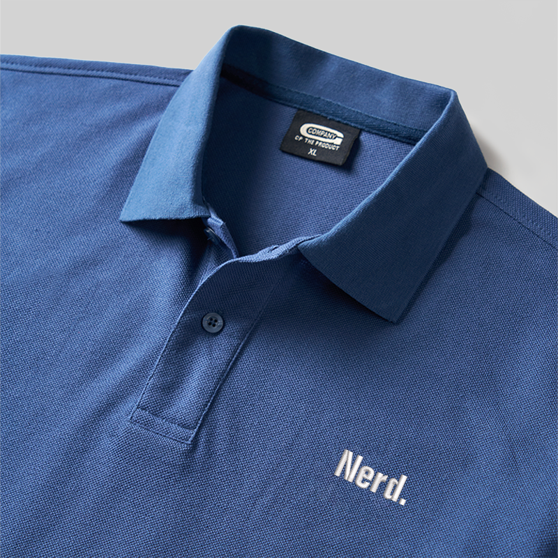 Nerd Geek Embroidered Polo Shirt